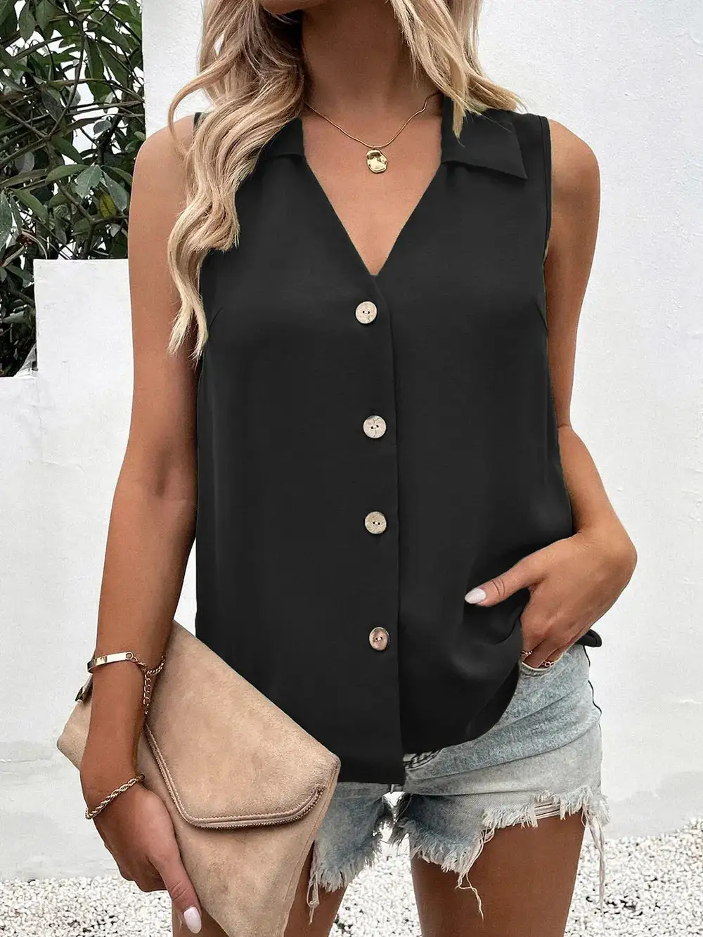 Button Up Tank