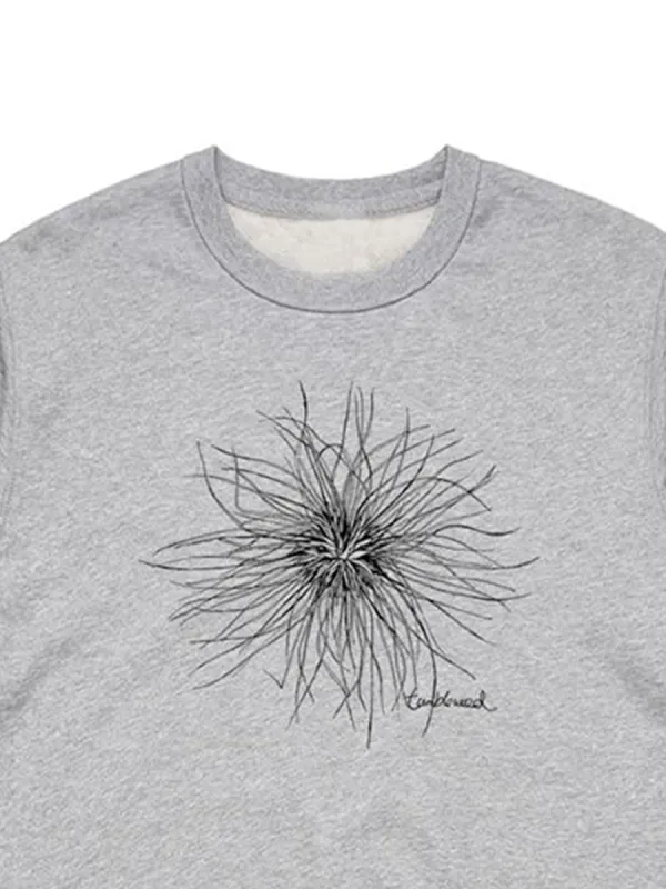 Simple style tumbleweed pattern versatile casual sportswear shirt