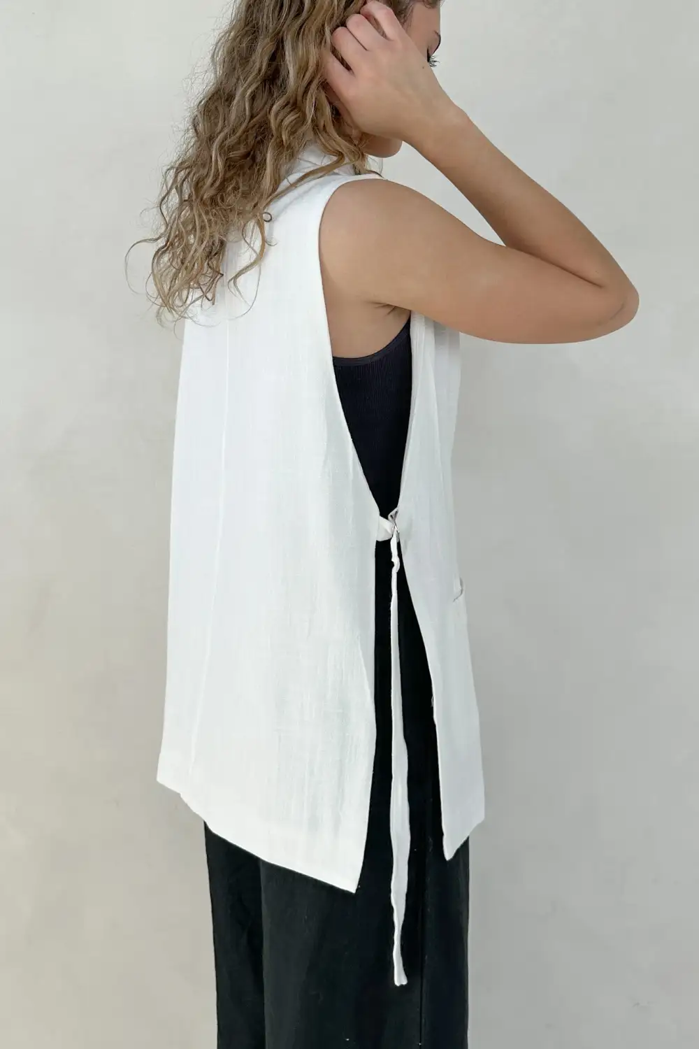 Soft Linen Blend Vest