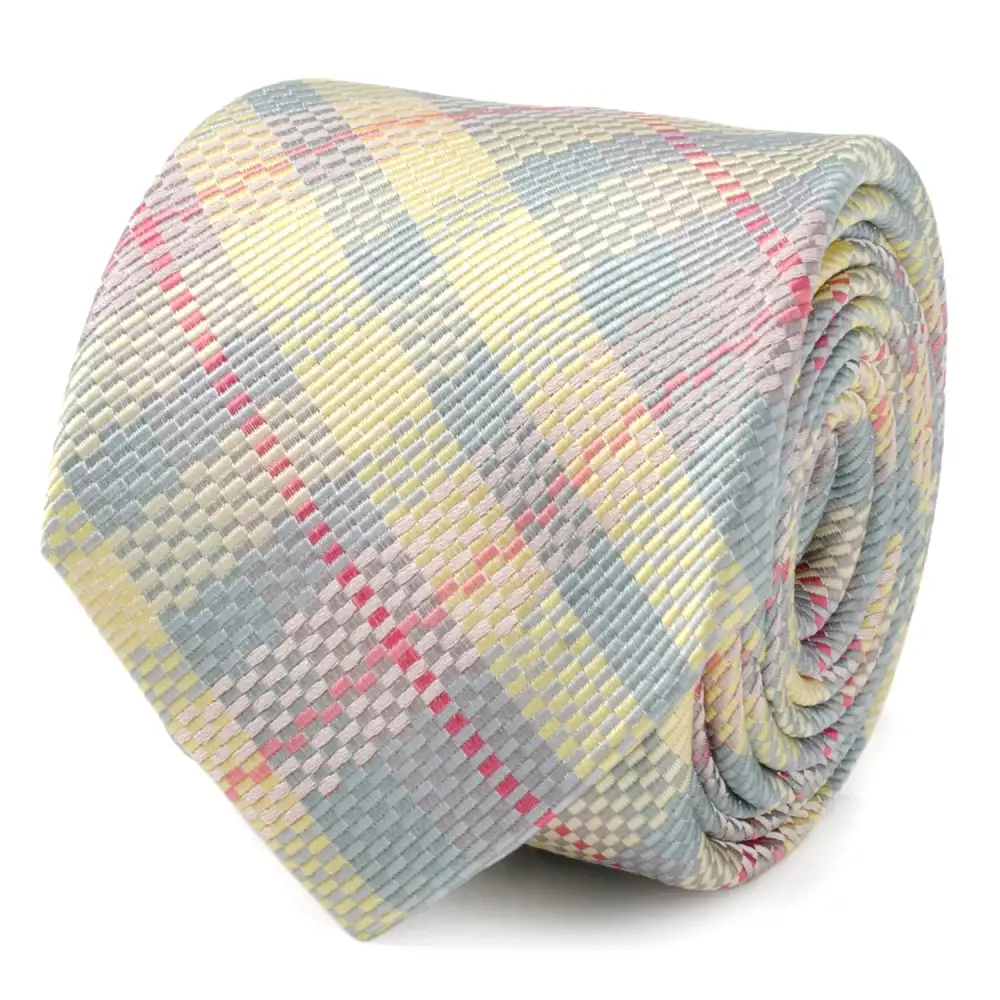 Polished Plaid Men's Necktie
