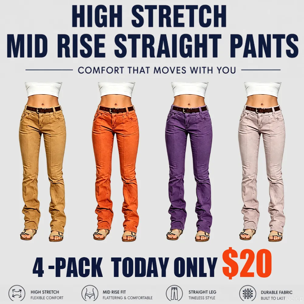 ⚡FINAL SALE⚡-Women’s High Stretch Mid Rise Pants