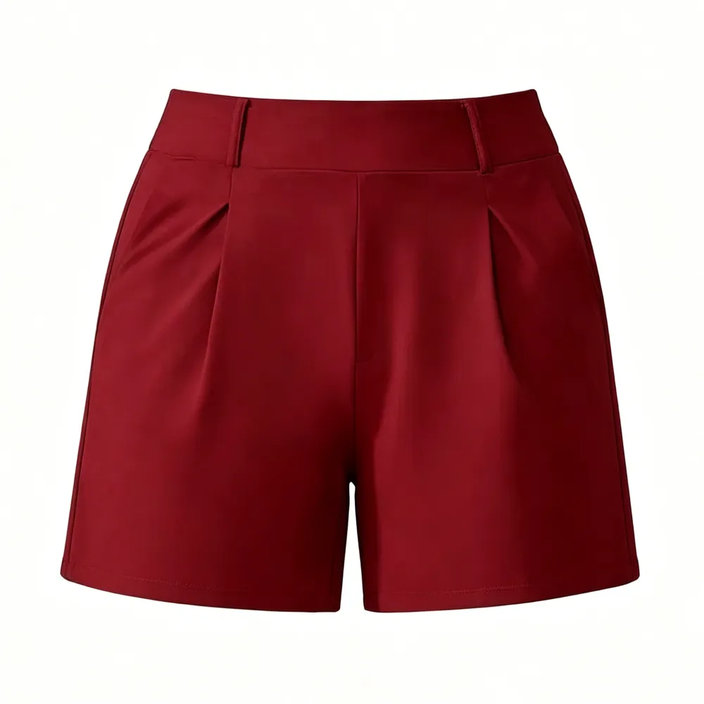 High-waisted casual summer shorts
