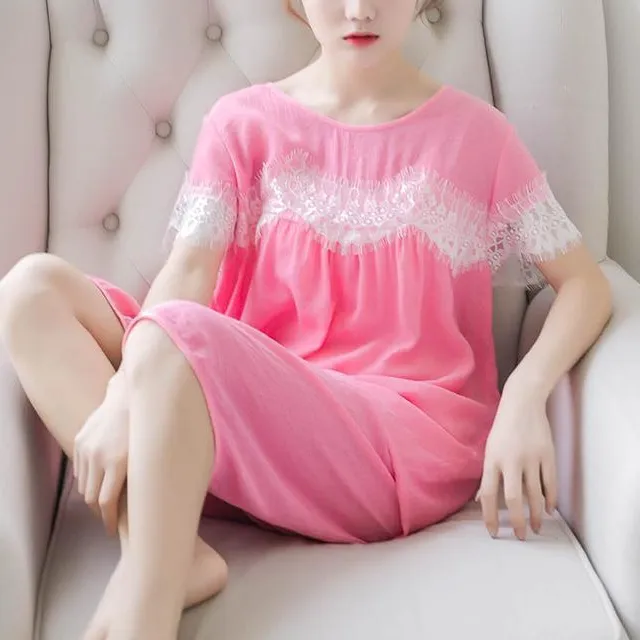 Vintage Lace and Ruffles Sleep Gown