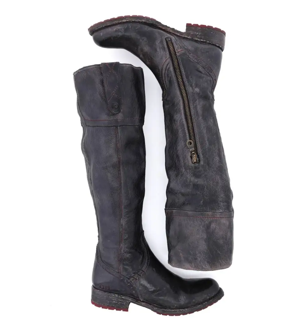 Lug-Sole Streamlined Riding Boots