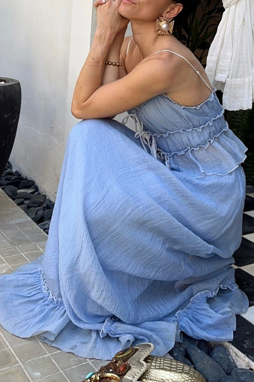 Holiday Style Baby Yellow Maxi Skirt