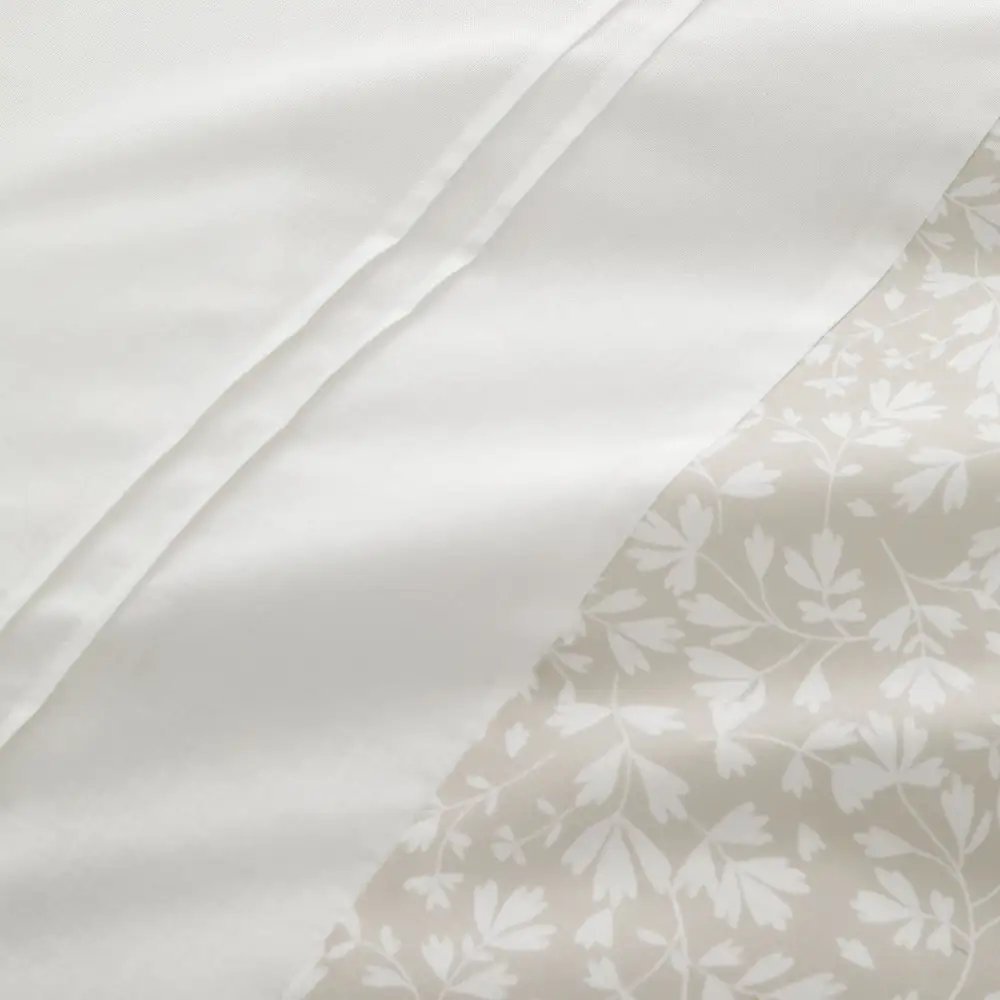 Ruffled Floral Polycotton Duvet Cover Set