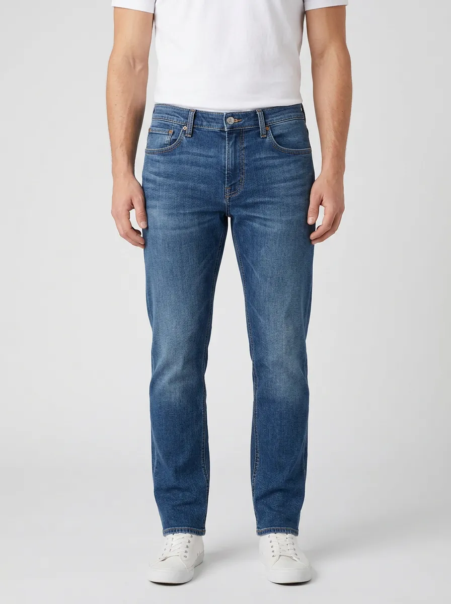 Effortless Straight Leg Flexible Denim Jeans