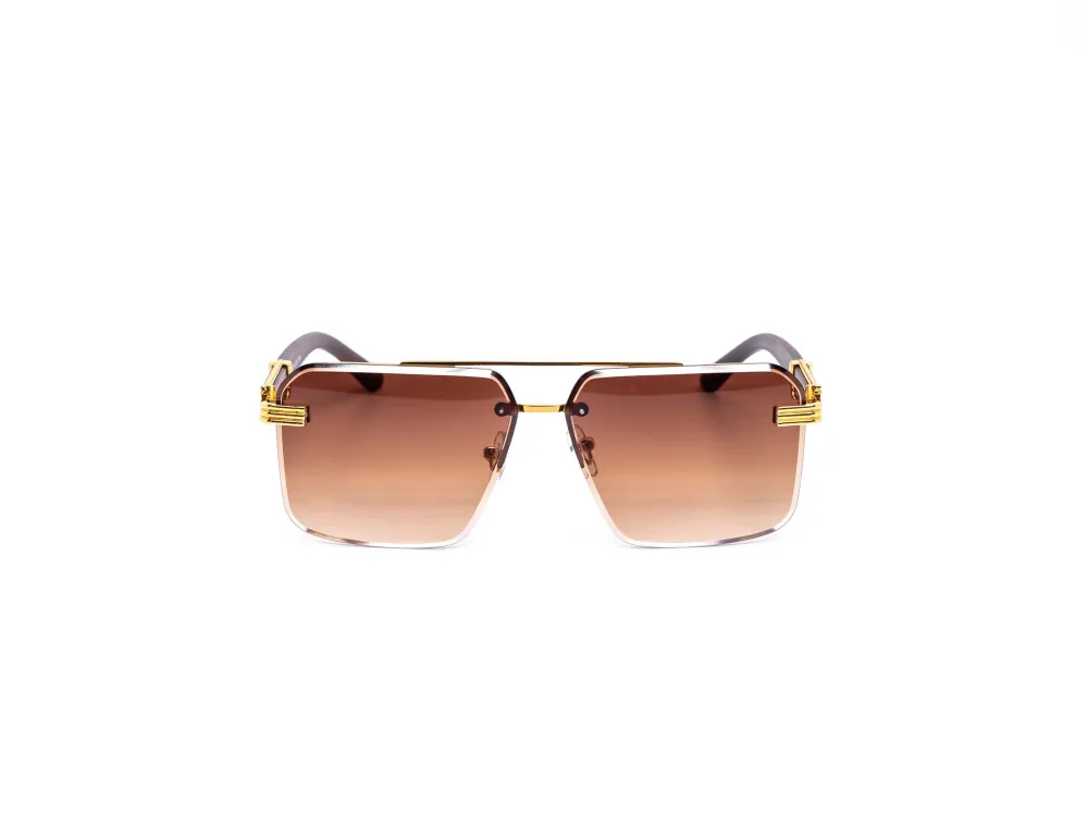 12-Pack Modern Rimless Aviator Gradient Sunglasses
