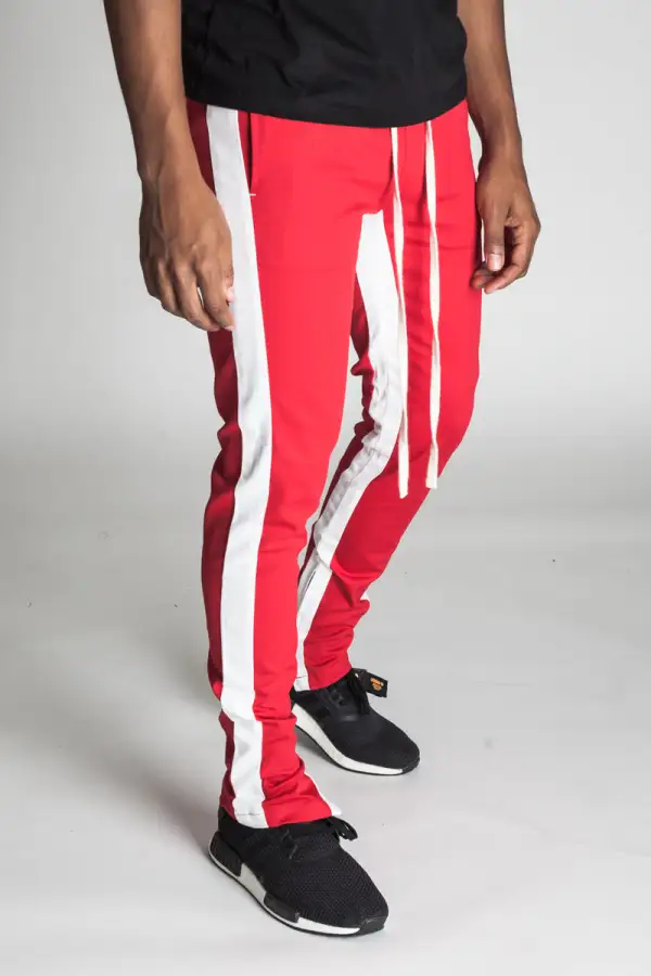 Men's Clean Skinny Raw Hem Track Pants