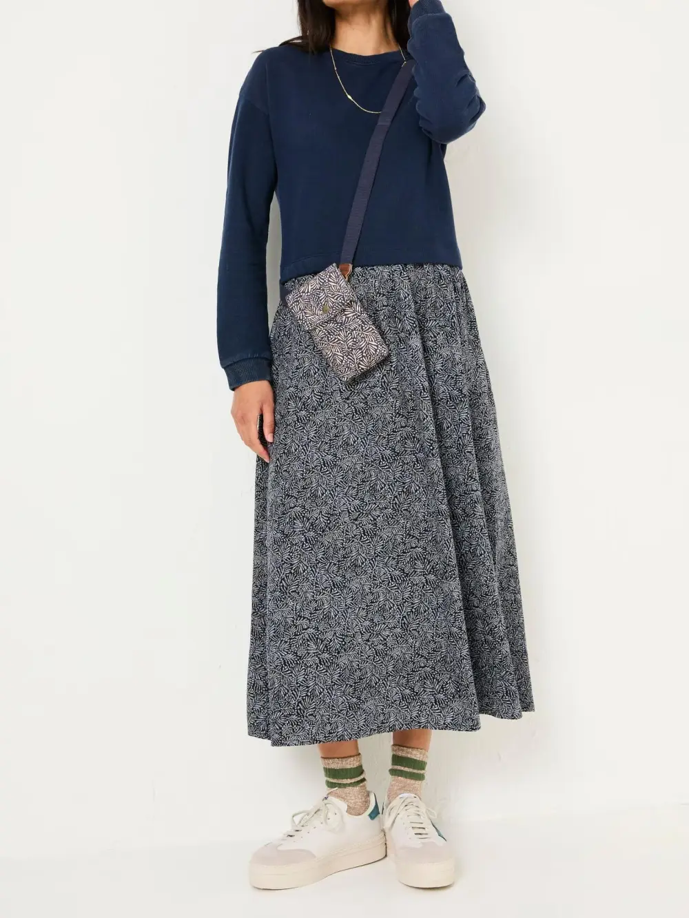 Navy Nia Midi Dress