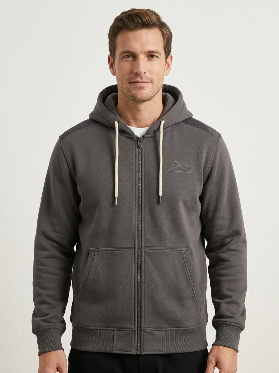 Casual Mountain Graphic Zip-Up Essential Men's Sport Jacket