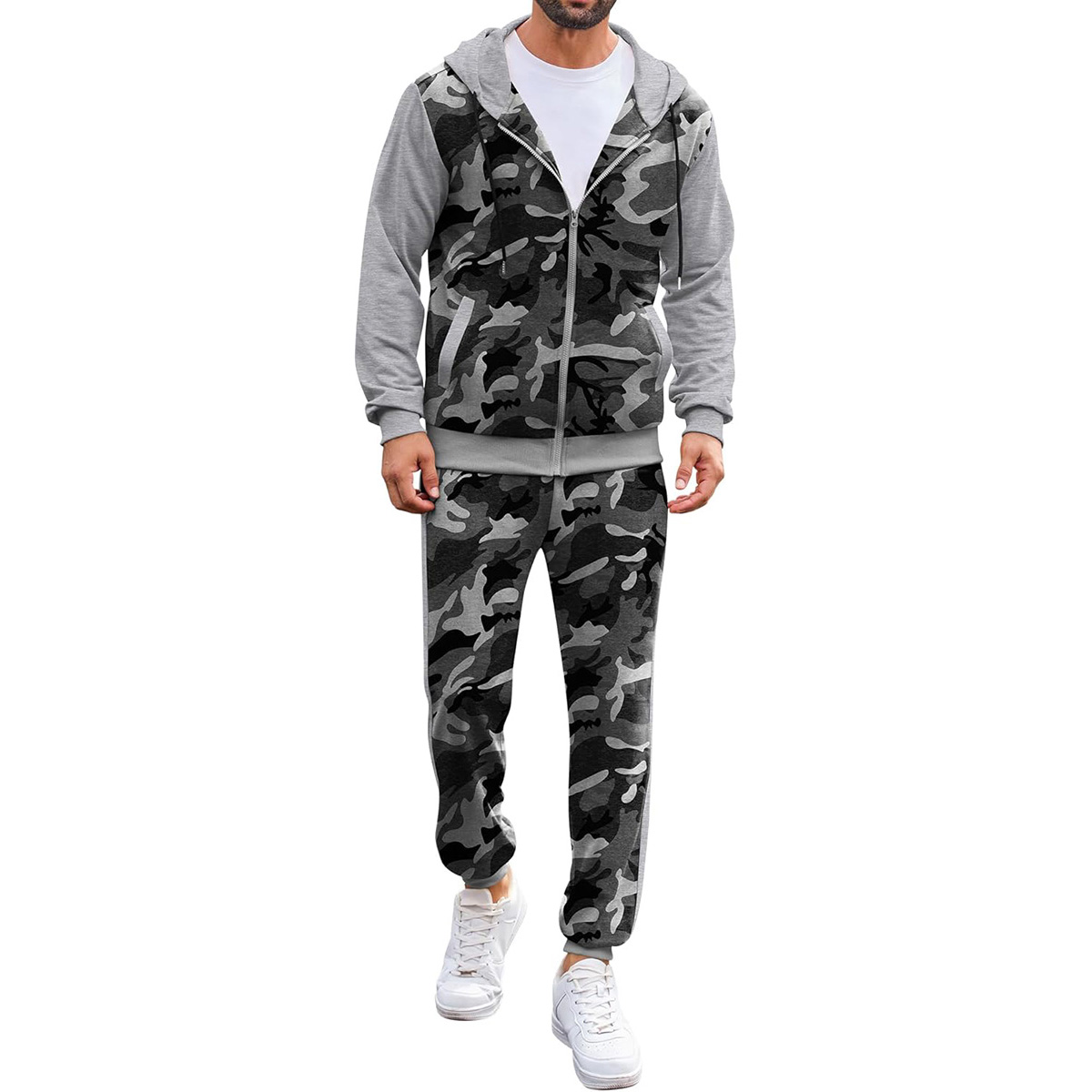 💥 6-Pack Men’s Activewear Sets | Only $24.9 | Men's Tracksuit 2 Piece Full Zip Set