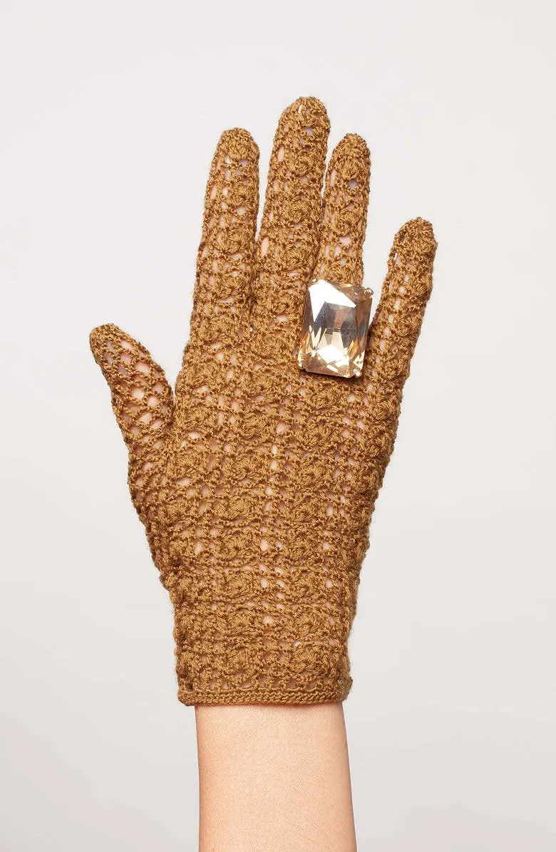Hand Crochet Merino Wool Gloves