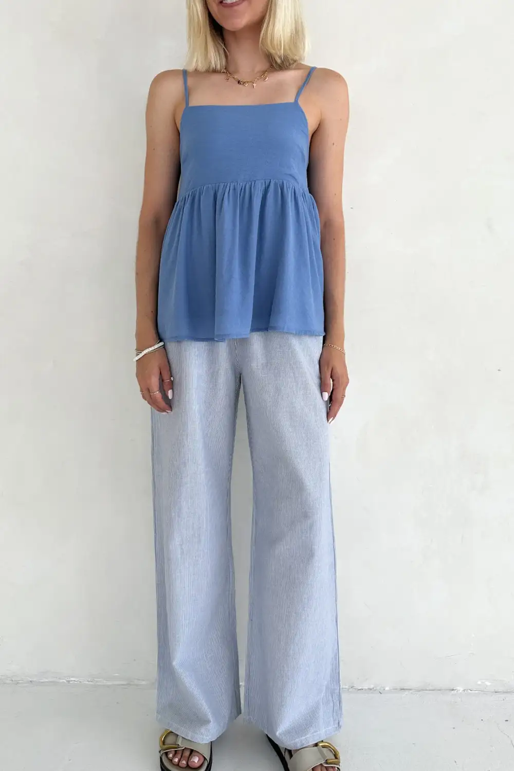 Quiet Detail Soft Peplum Top