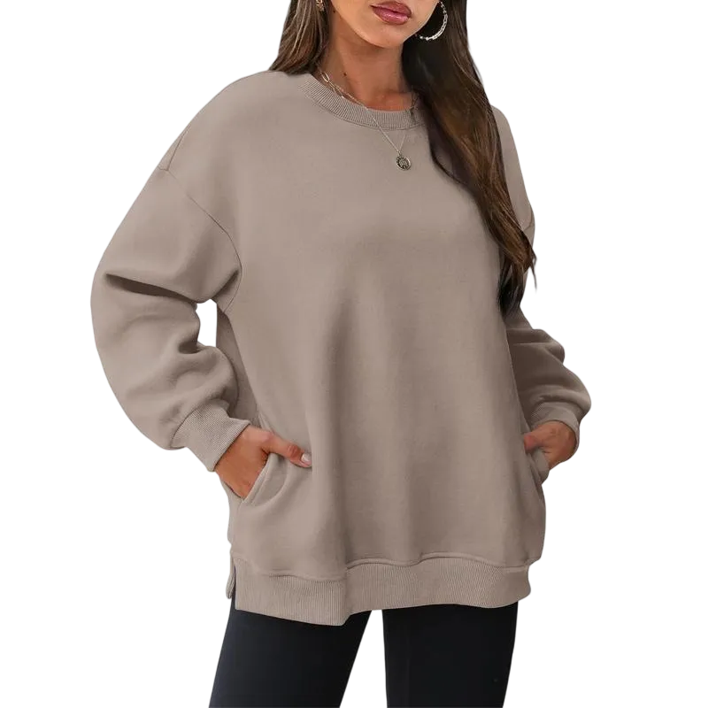 Womens Oversized Sweatshirts Crewneck Long Sleeve