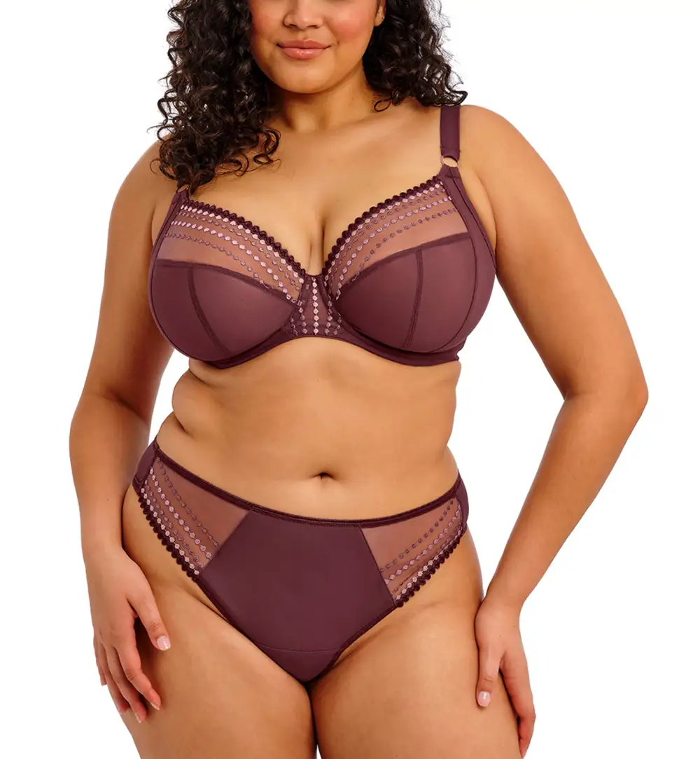 Classic Mid-Rise Mesh Cotton Thong Panty