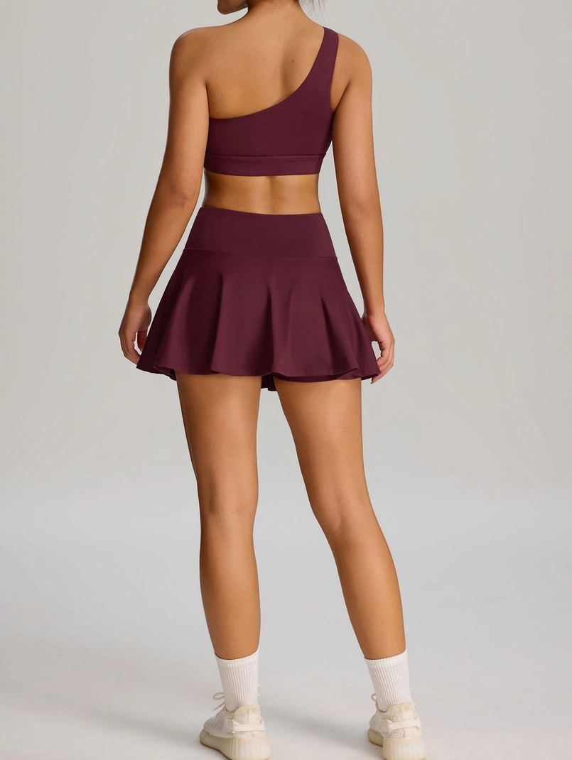 Cleo One-Shoulder Yoga Underwear Set