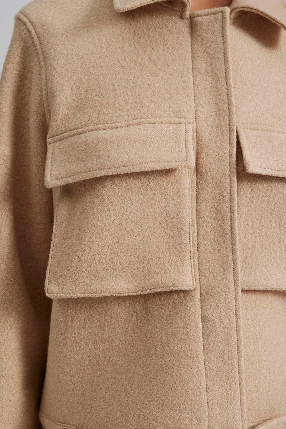 Cropped Tweed Work Jacket