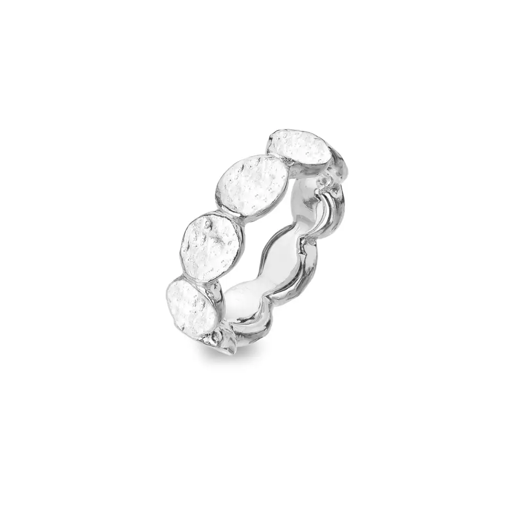 Pebble Textured Organic Chunky Ring