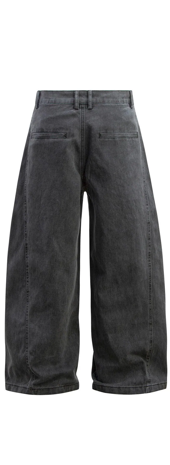 Distressed Washed Slash Denim Jeans