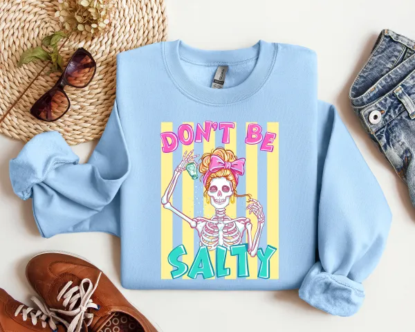 Coastal Attitude Graphic Crewneck Sweatshirt