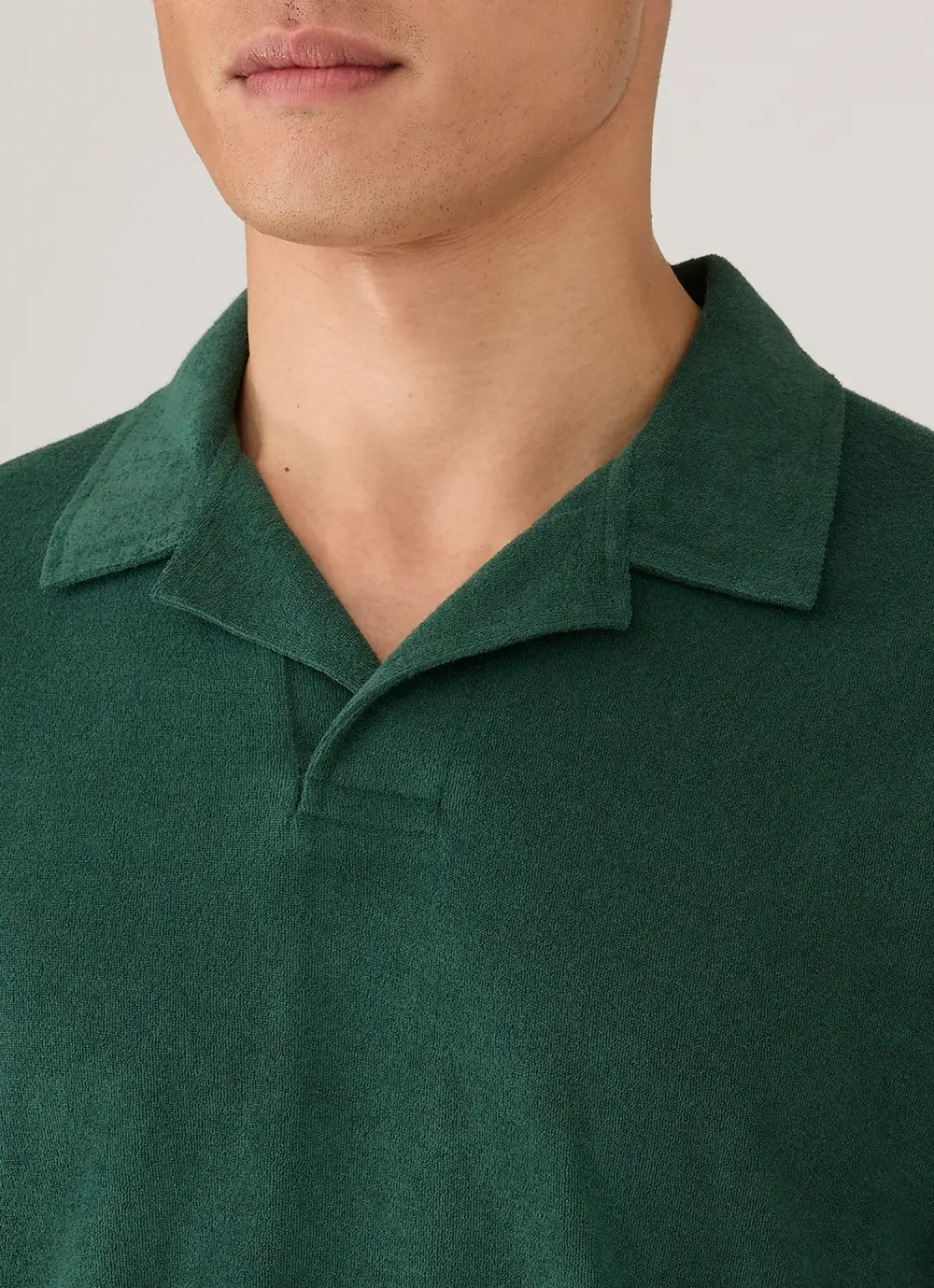 Clean Everyday Regular Fit Cotton Towelling Short Sleeve Polo Shirt