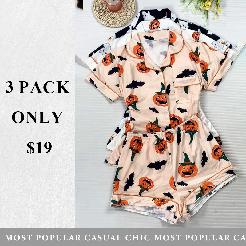 (3PACK) Women'S Halloween Home Set