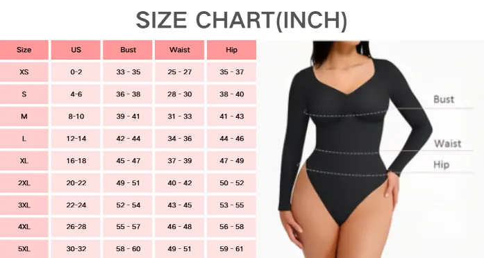 Seamless Sculpt Long Sleeve Thong Comfortable Bodysuit