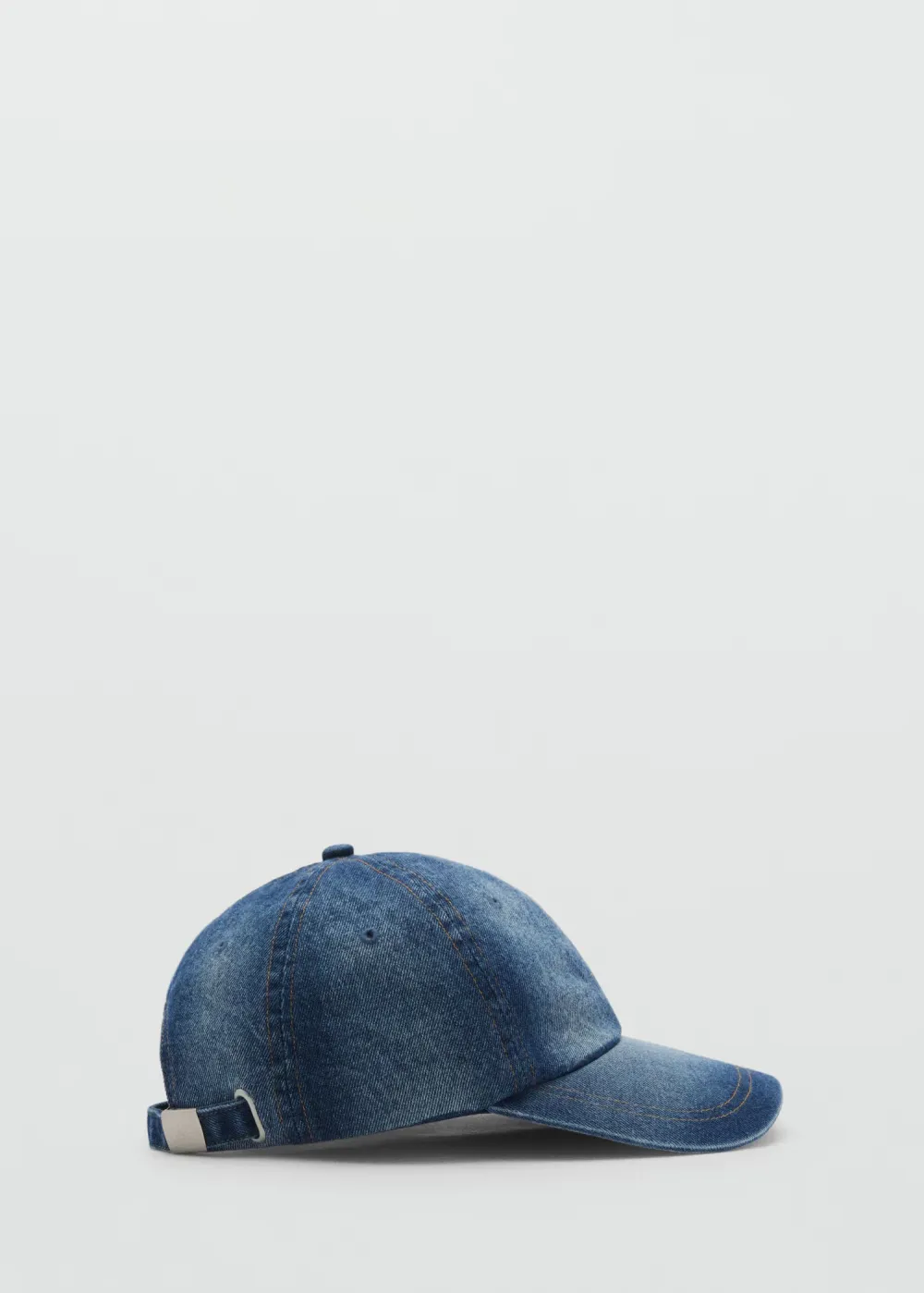 Casual Style Medium Blue Denim Cap