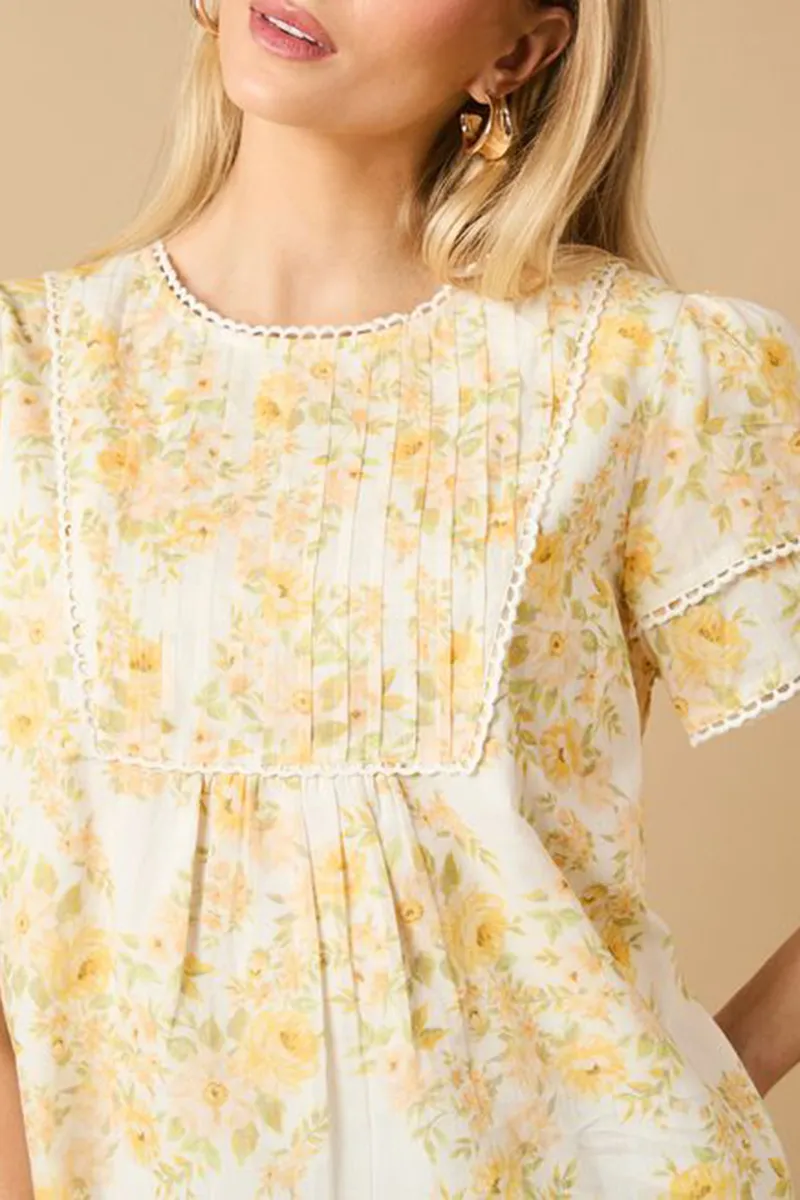 Casual Style Multi Crew Neck Blouse