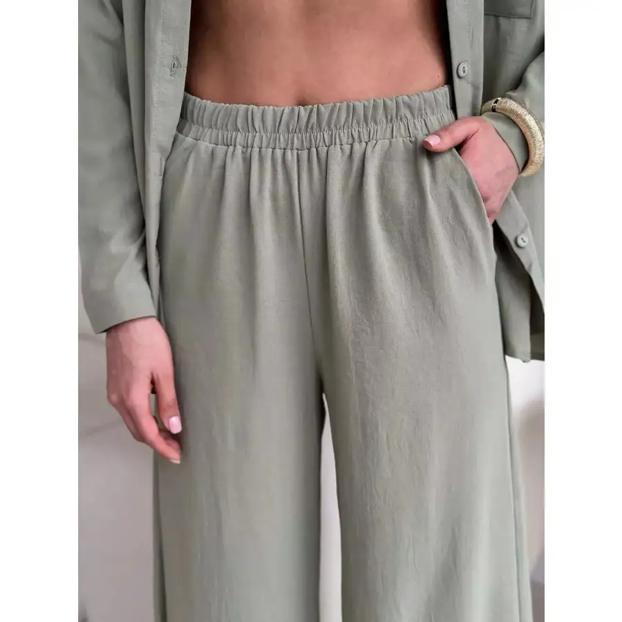 Button Down Shirt and Pants Set
