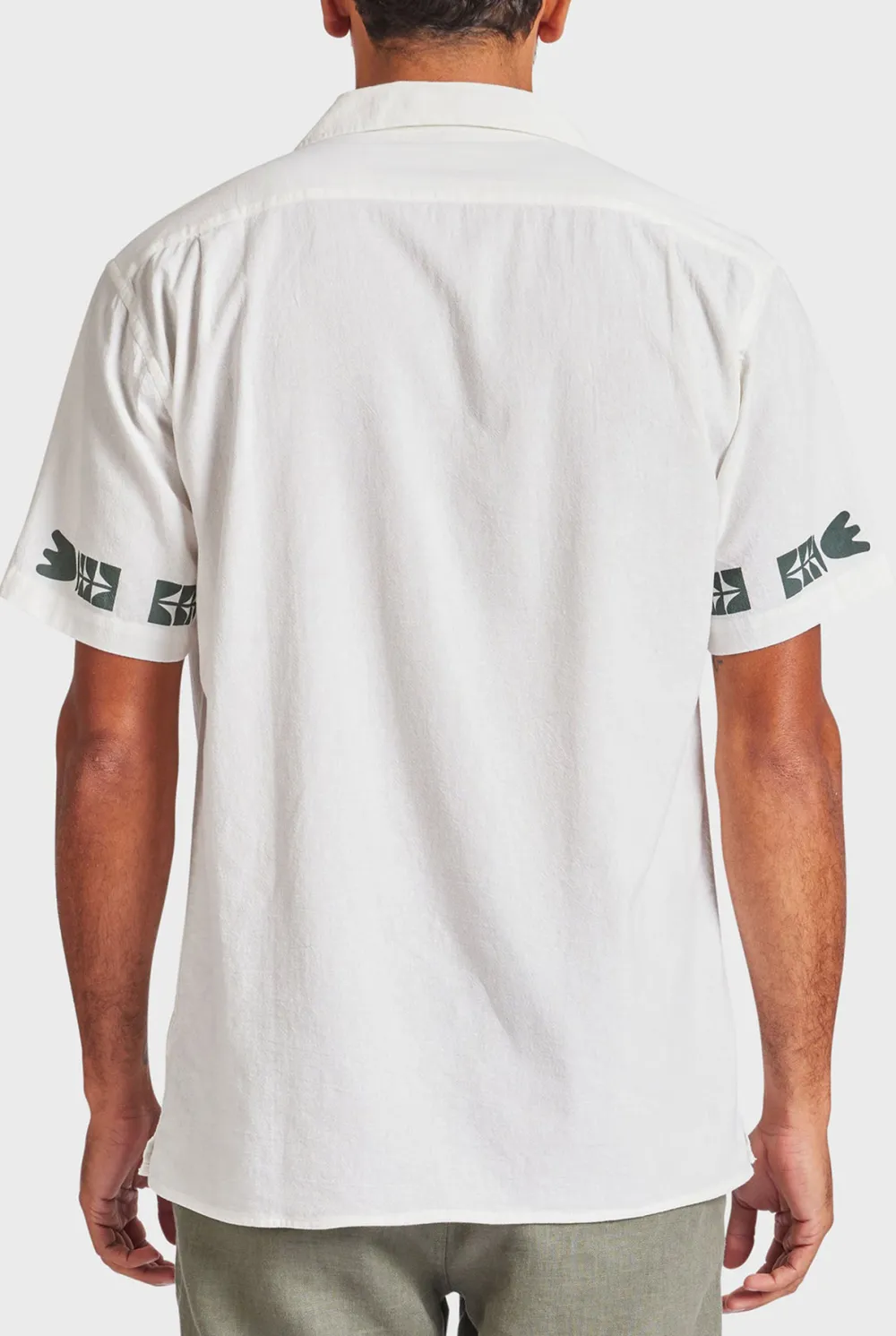 Kemp Short Sleeve Shirt- Navy/white