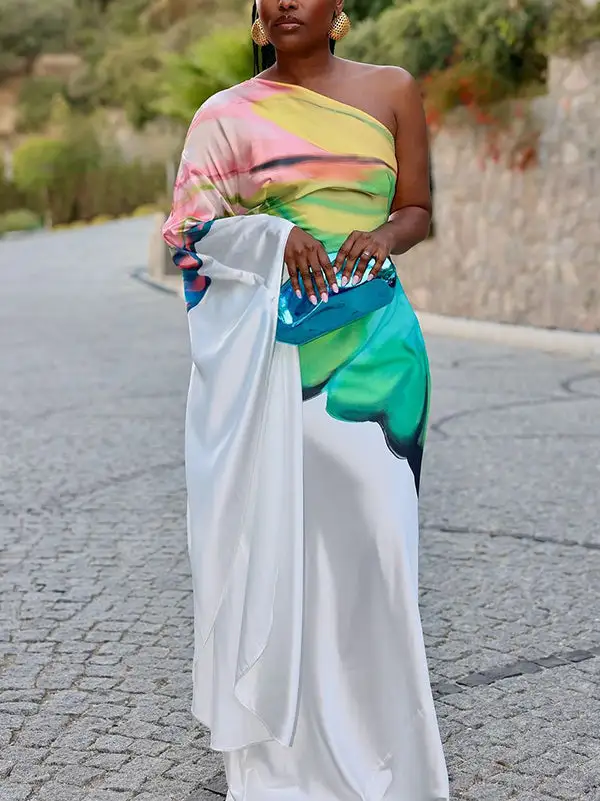 Flower Long Maxi Dress