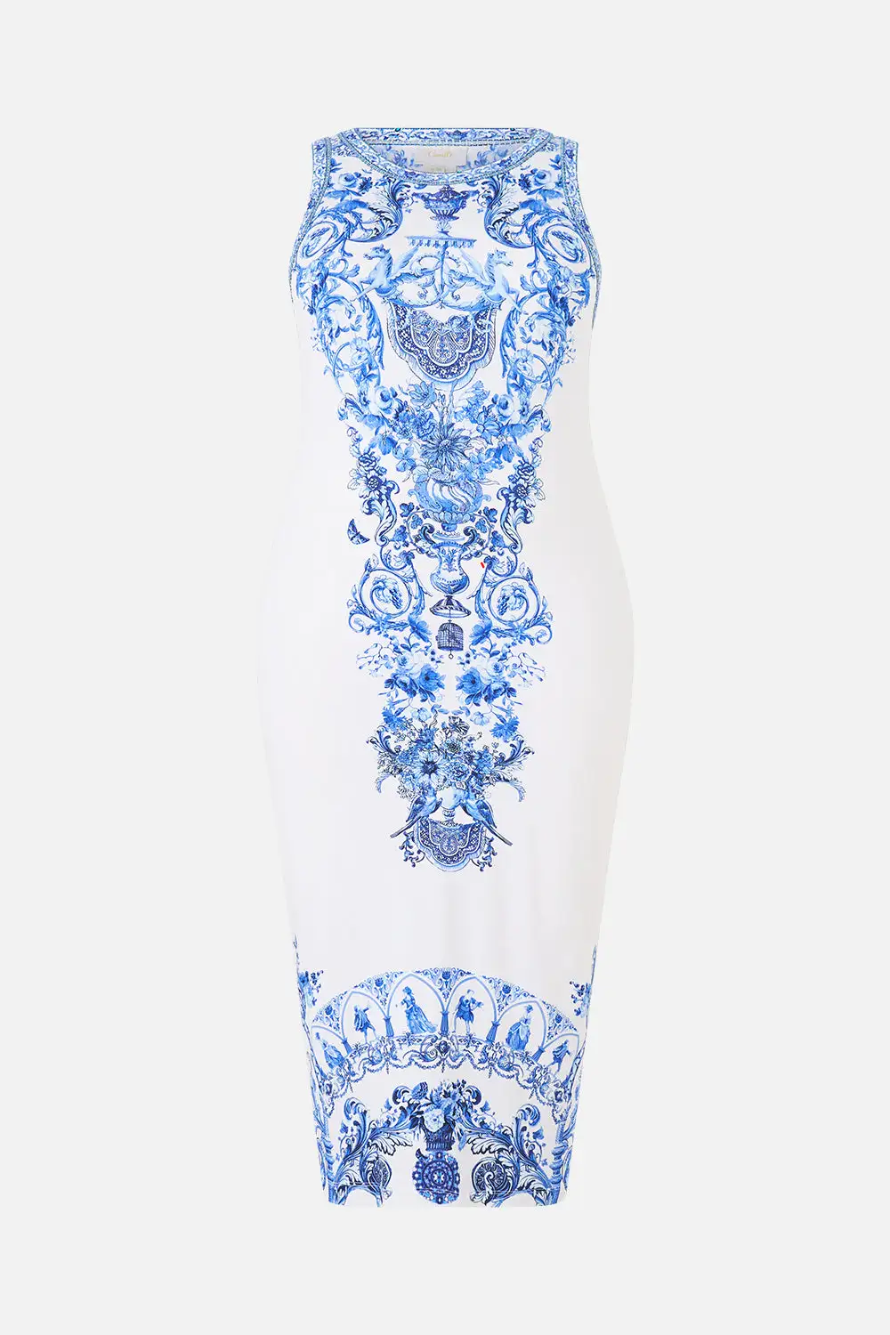 Printed Jersey Tank Dress