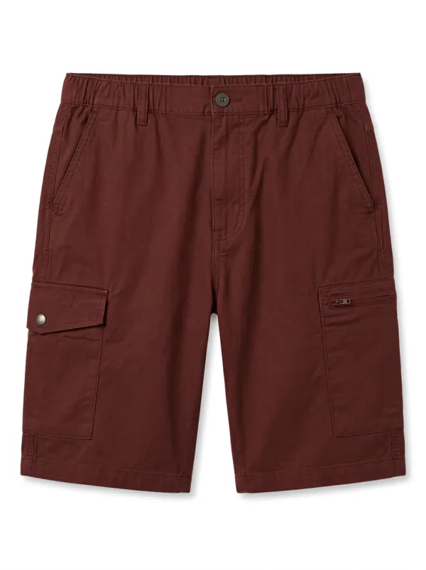 Men's Olive Green Multi-Pocket Tactical Cargo Shorts