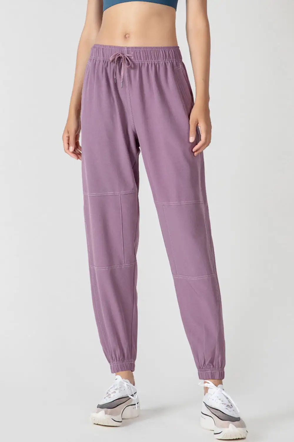Drawstring Pocketed Jogger Pants