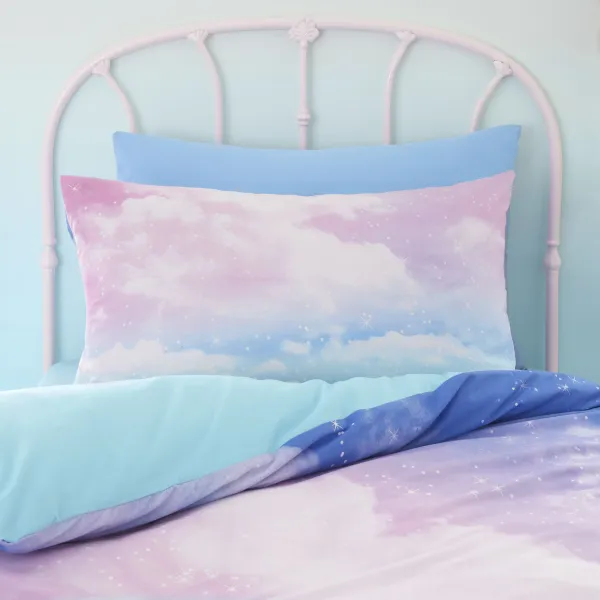 Refined Bedroom Reversible Star Cotton Duvet Cover Set