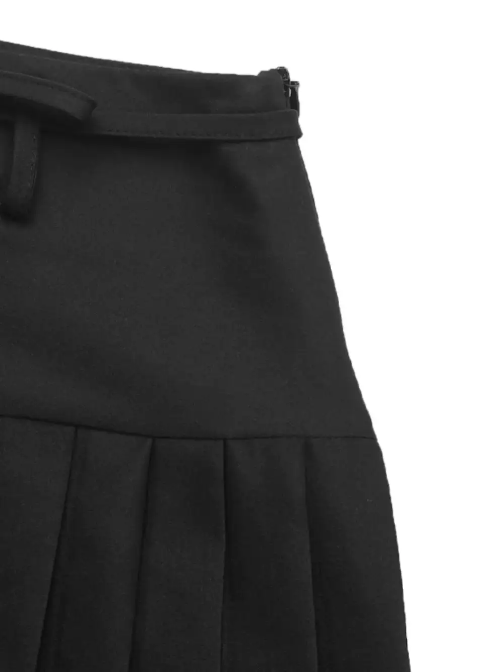 Fluid Pleated Tied Skirt