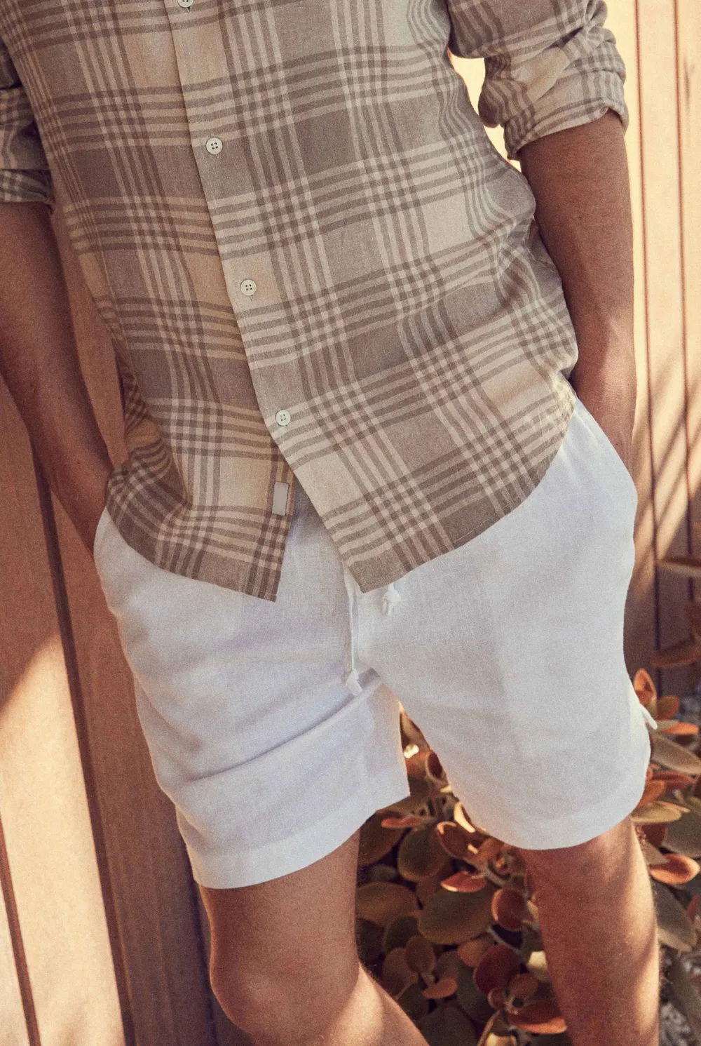 Riviera Linen Short- Navy