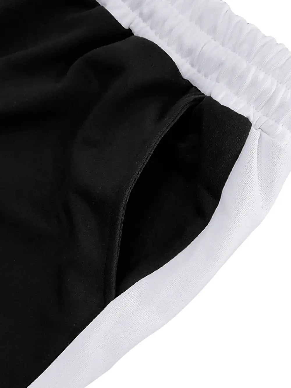 Men's Full Size Contrast Stripe Drawstring Sweatpants Plus