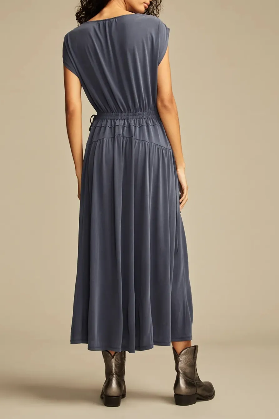 Loose Sandwash Ruched Dress
