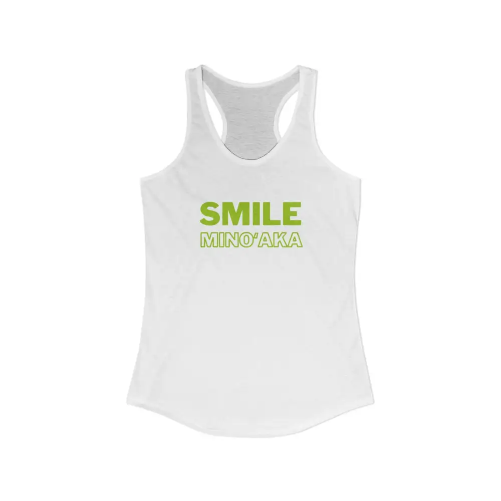 Smile Wordmark Racerback Tank
