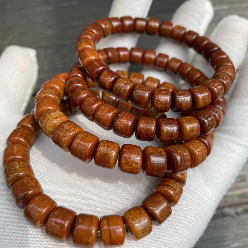 Bone Beads Eyed Dzi Bead Sheep Horn Bracelet