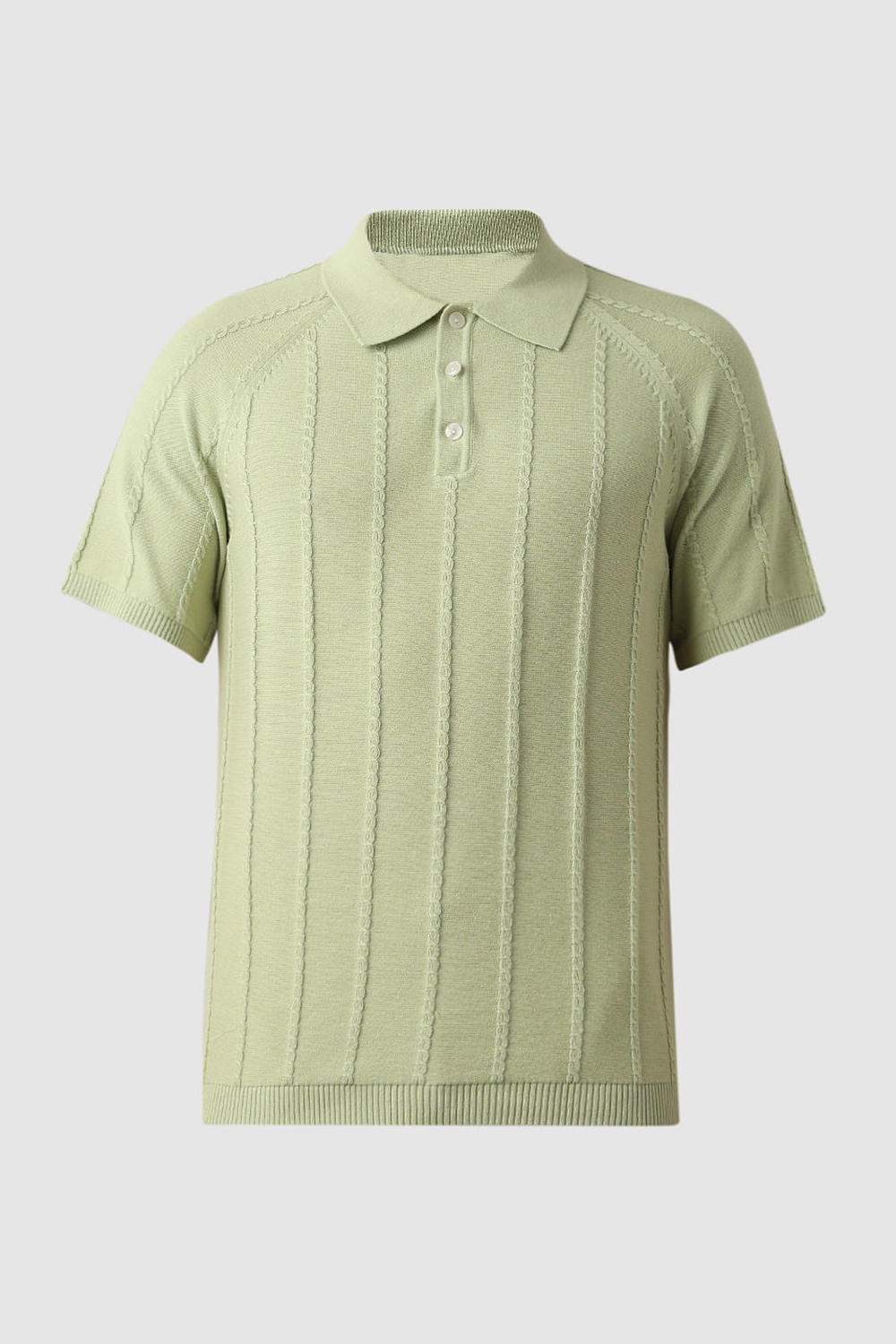 Green Organic Cotton Polo T-shirt