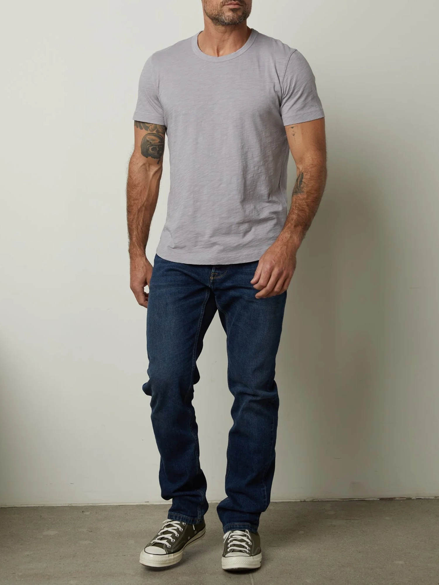 Men's Low Saturation Colors Cotton T-Shirt