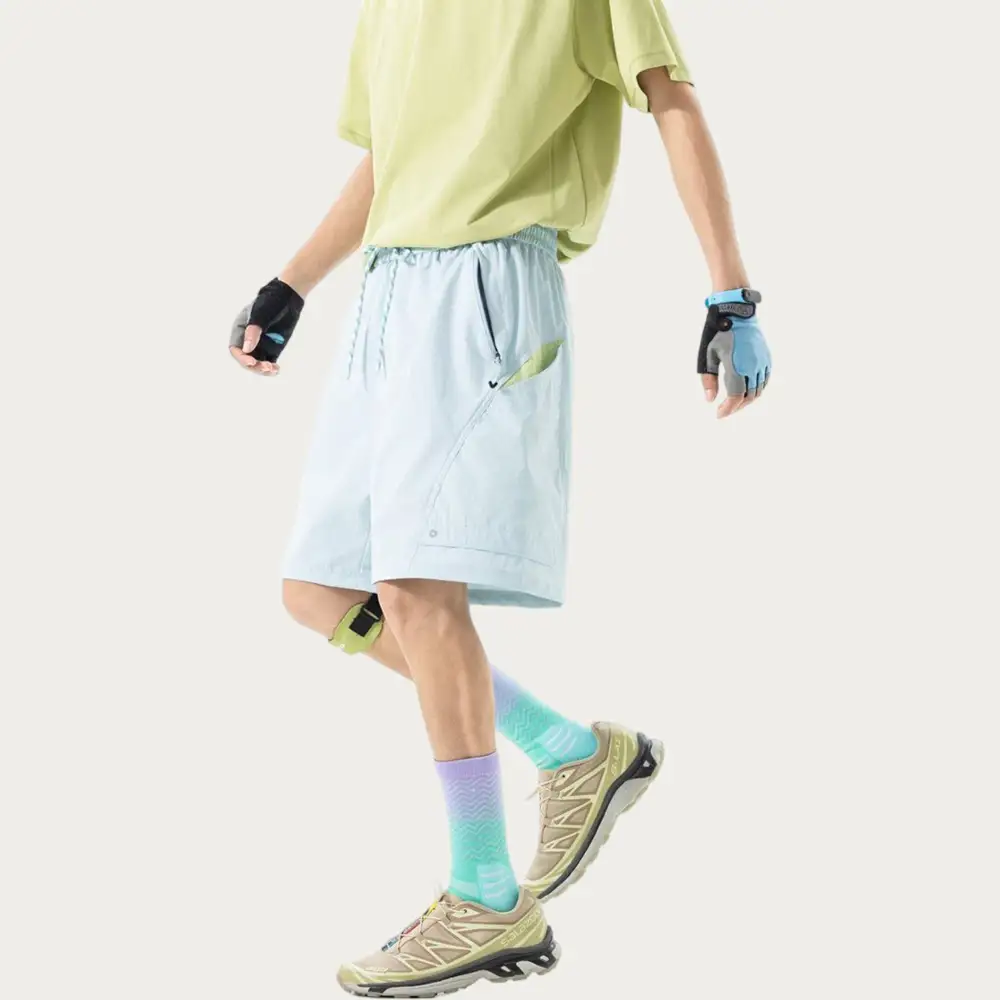 Refined Drawstring Side-Pocket Lightweight Men's Athletic Shorts