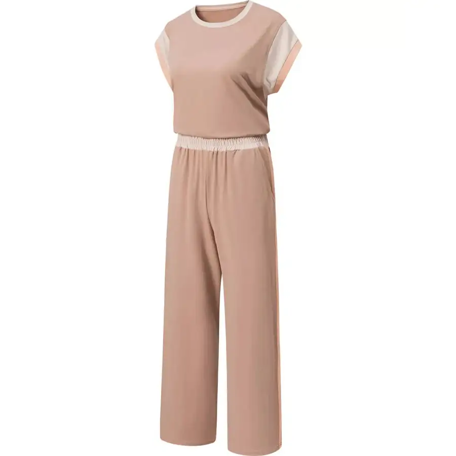 Block Detail Casual Two Piece Set