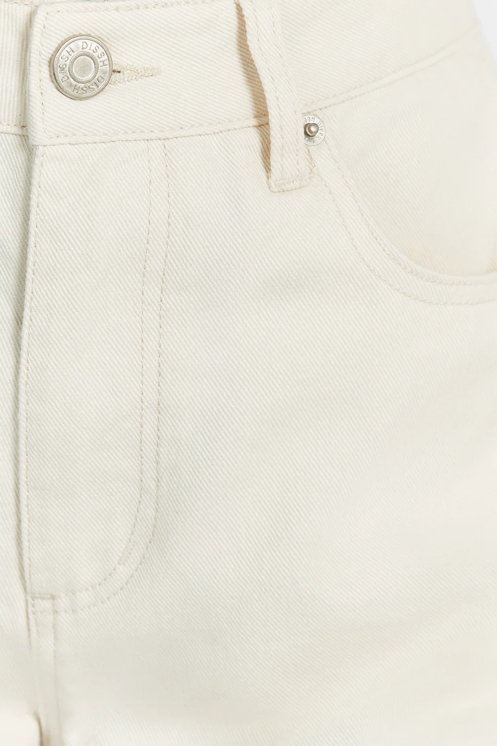 CREAM DENIM SHORT