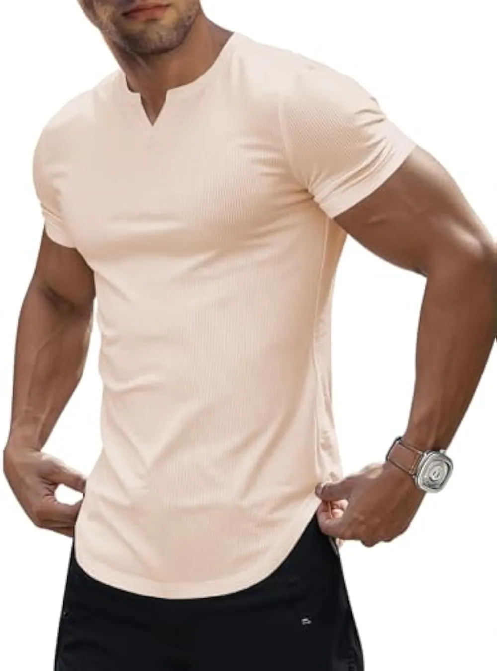 Men's V-Neck Short Sleeve T Shirt