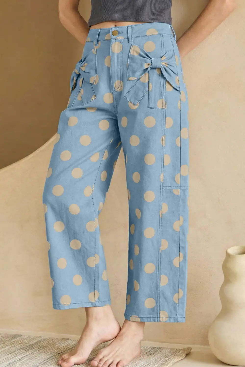 Polished Refined Pocketed Straight Leg Jeans